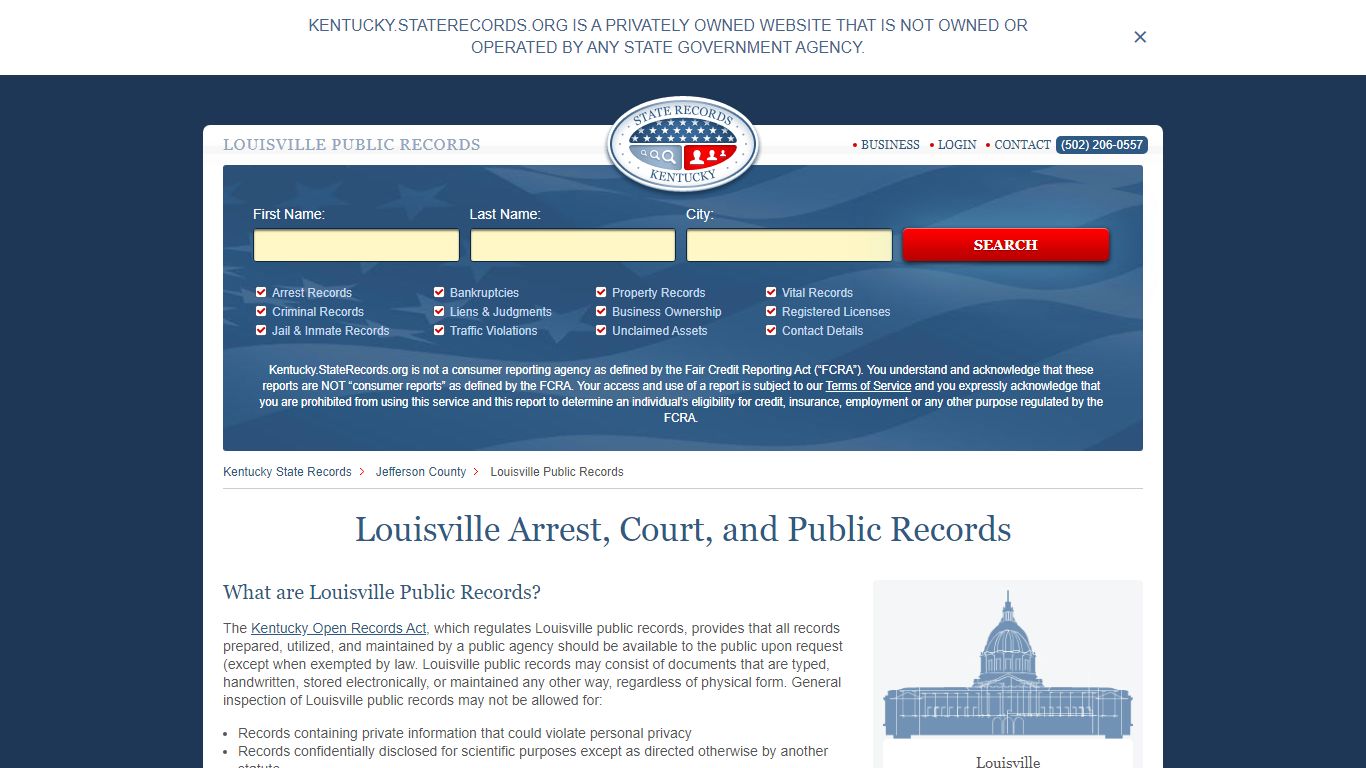 Louisville Arrest and Public Records | Kentucky ...
